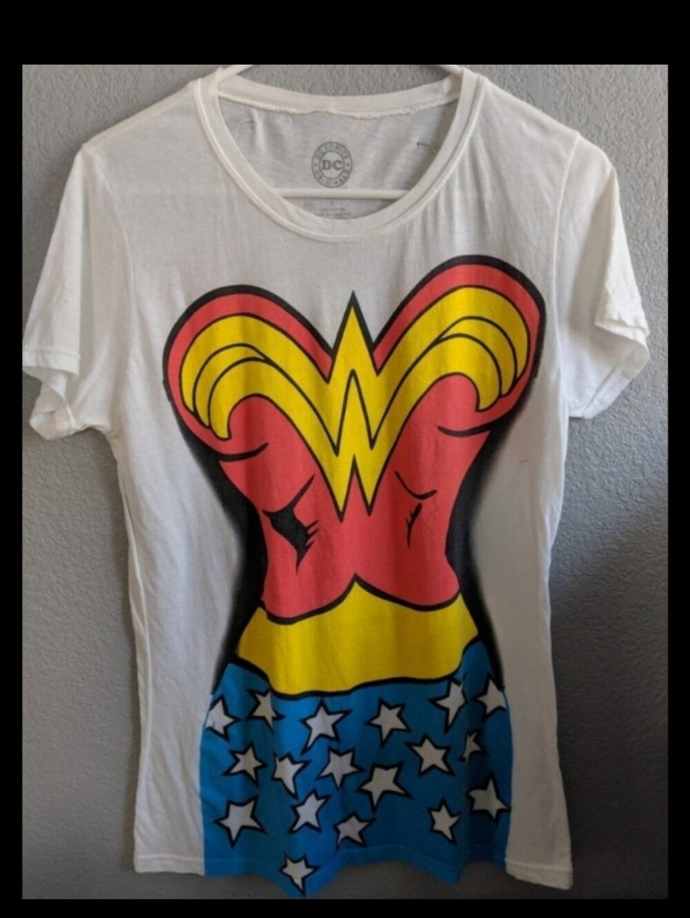 Halloween Cosplay Costume Wonder Woman Tshirt Top Superhero Comic